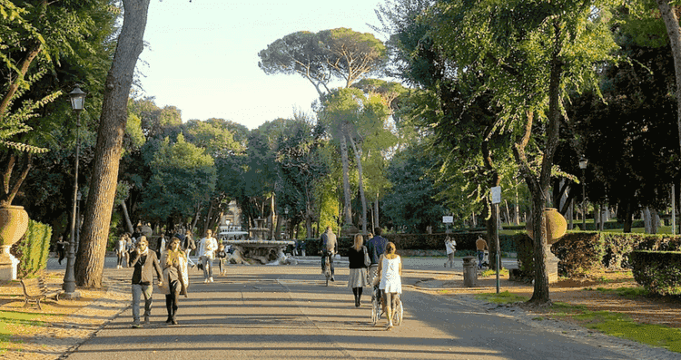 Villa Borghese park in Rome