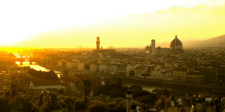 Sunset from the top of Piazzale Michelangelo