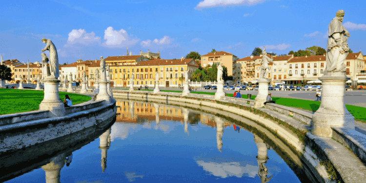 Ancient statues in Padua, Italy