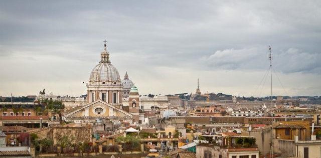 A view of Rome from Piazza