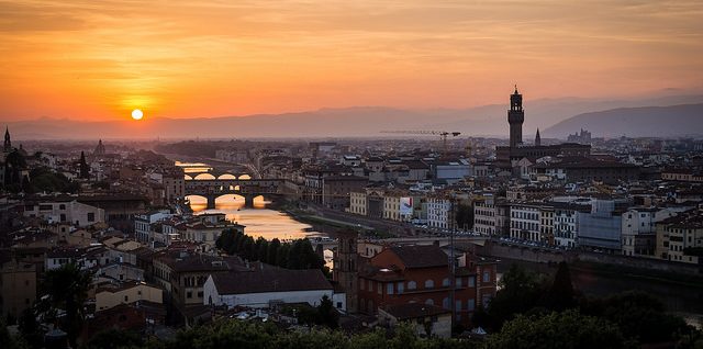 Sunset in the Florence