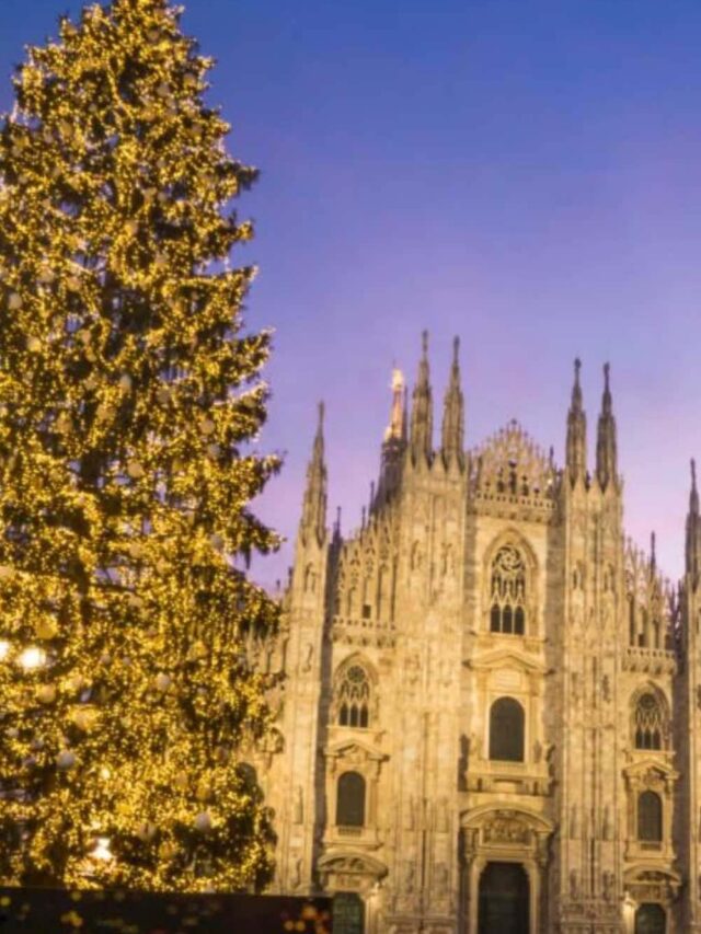 Festive Fun at Popular Christmas Market in Milan Italy