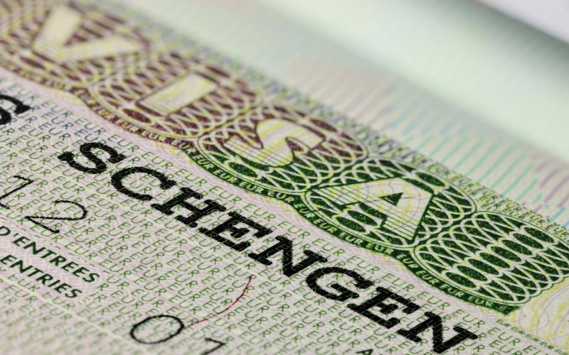 Schengen States Visa in Passport